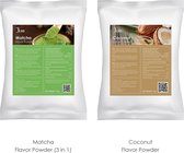Bubble Tea Powder | Milk Shake Powder | JENI Matcha Coconut - 2 x 1 Kg