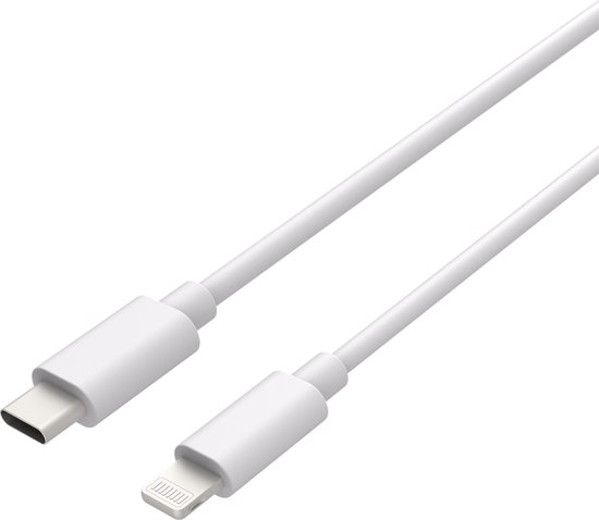 Cazy USB-C naar Lightning Kabel - Oplaadkabel met Snellaadfunctie - MFi gecertificeerd - 75cm - Wit