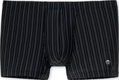 SCHIESSER Nachtschwarmer boxer (1-pack) - heren short microvezel zwart gestreept - Maat: L