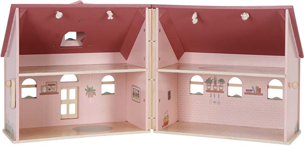 Little Dutch Draagbaar Houten Poppenhuis FSC — afbeelding 4