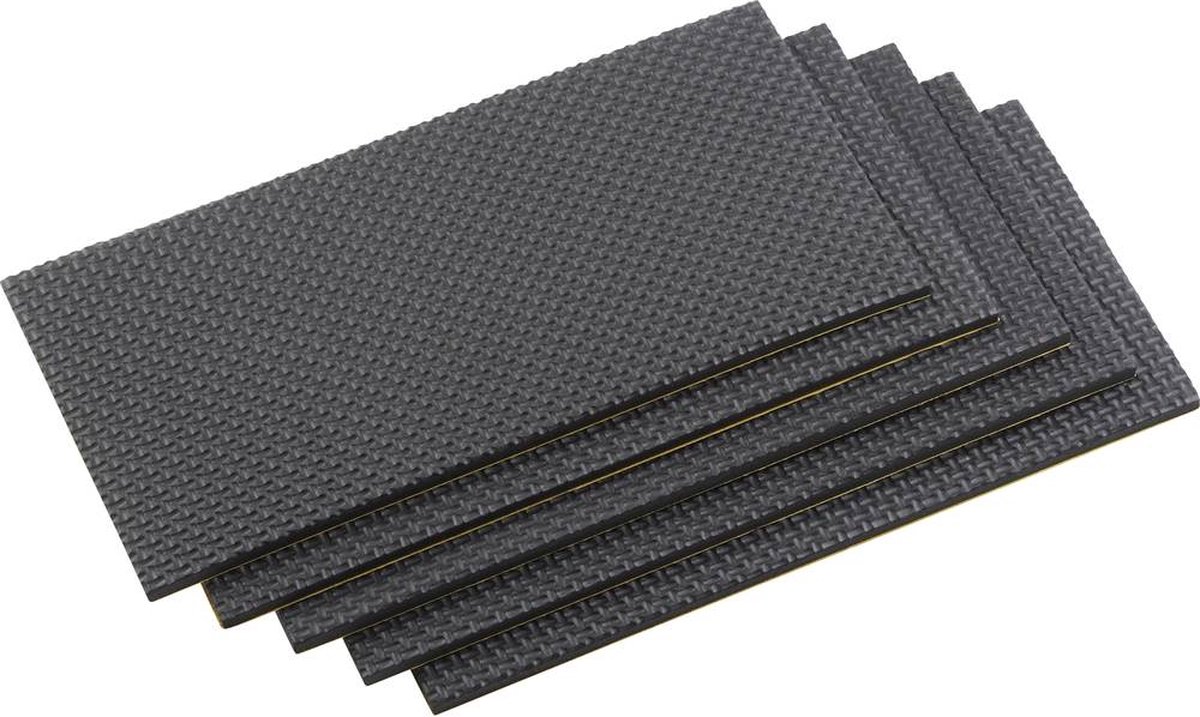Metafranc WU0645726 Meubelmat Zelfklevend Zwart (l x b) 200 mm x 100 mm 1 set(s)