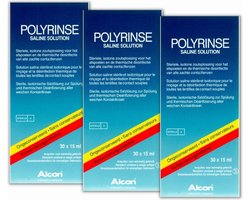 Alcon Polyrinse Solution saline, 30x15ml