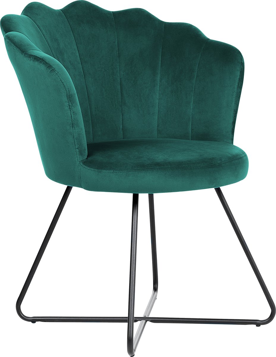 LOVELOCK - Fauteuil - Smaragdgroen - Fluweel