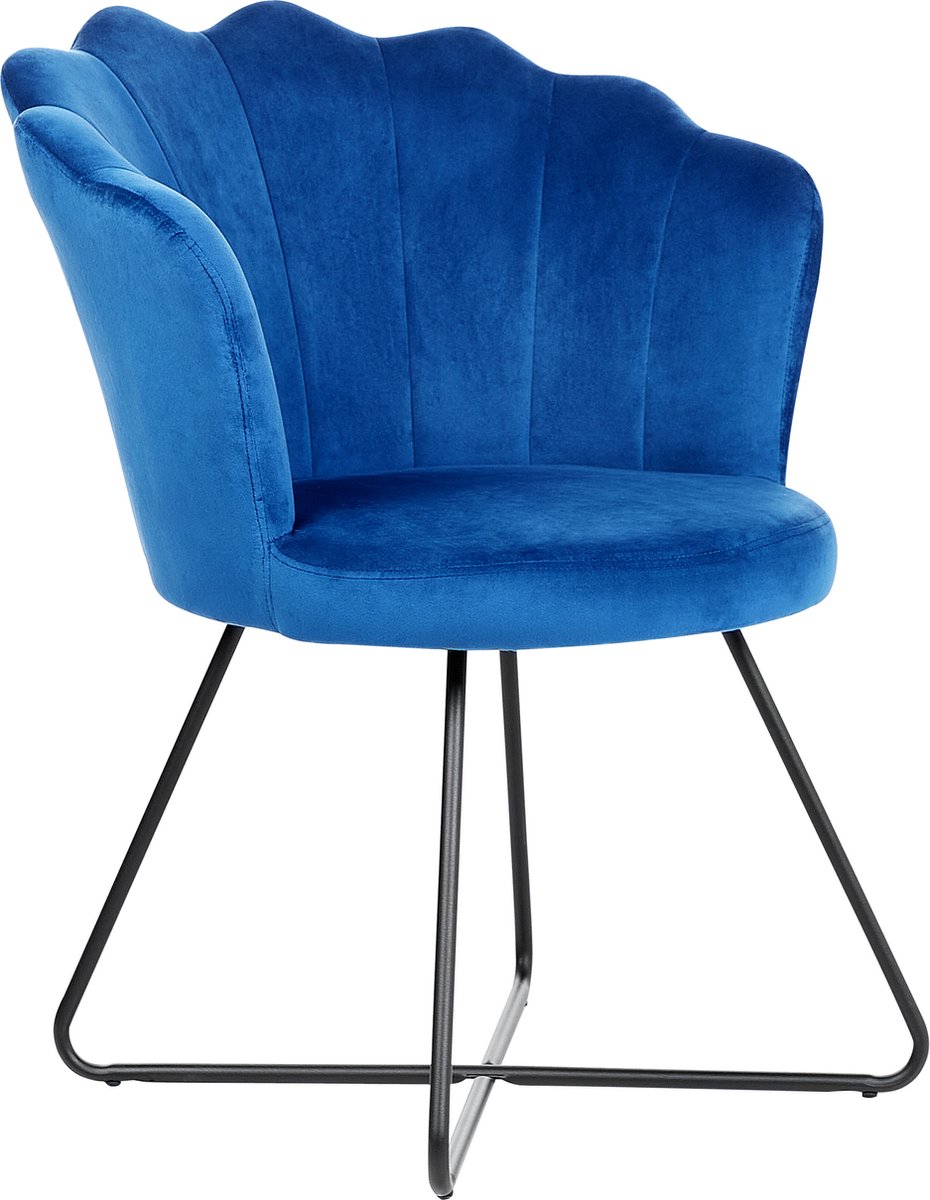 LOVELOCK - Fauteuil - Marineblauw - Fluweel