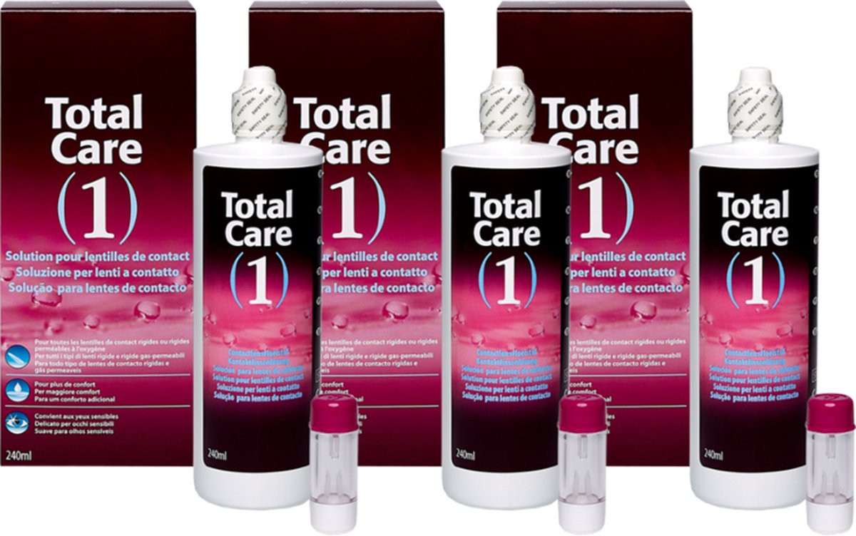Totalcare 1 All in One - 3x 240ml - lenzenvloeistof