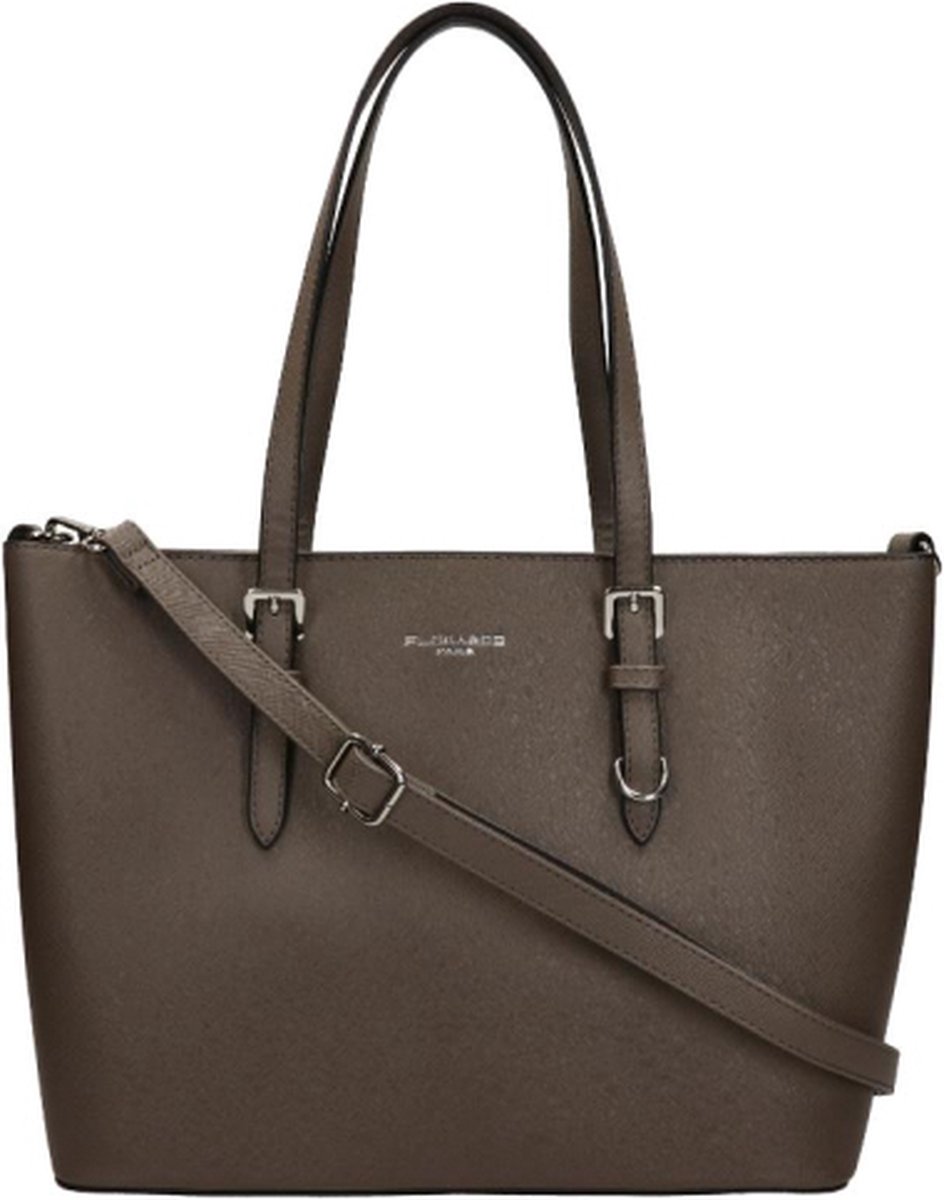 Flora & Co Grote Shopper / Schoudertas - Dames - Saffiano - Nora - Taupe