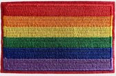 Drapeau Rainbow -en-ciel - Drapeau arc-en-ciel - Écusson thermocollant Gay Pride - W 8,1 x L 5,1 cm