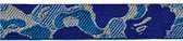 Sierband - Hobbyband - Camouflage blauw - 5 meter - 12mm - polyester