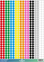 Coderingstickers 468 stuks 9 kleuren - Labelstickers