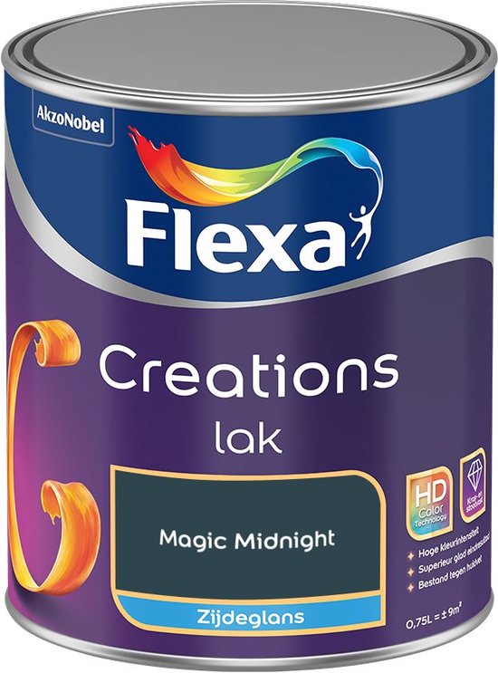 Flexa - creations lak zijdeglans - Magic Midnight - 750ml