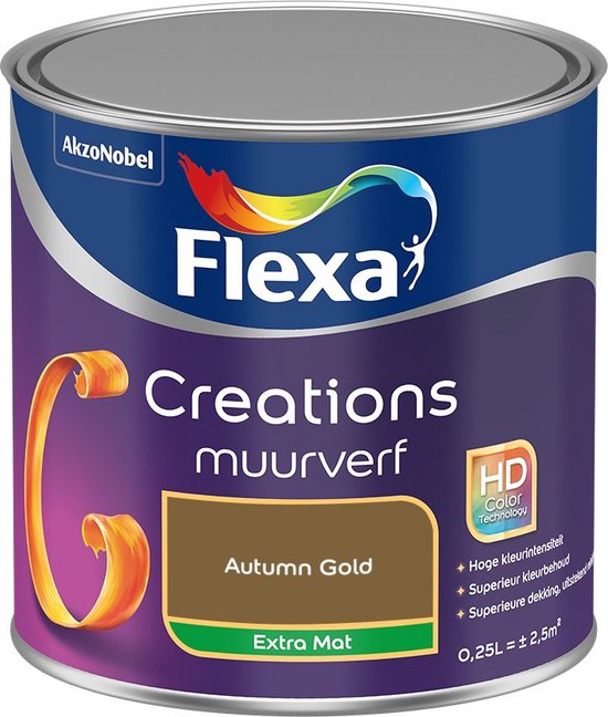 Flexa Creations - Muurverf - Extra Mat - Autumn Gold - 250ml