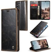 CaseMe - Telefoonhoesje geschikt voor Samsung Galaxy A24 4G - Wallet Book Case - Met Magnetische Sluiting - Bruin