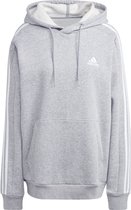 adidas Sportswear Essentials Fleece 3-Stripes Hoodie - Heren - Grijs- 2XS