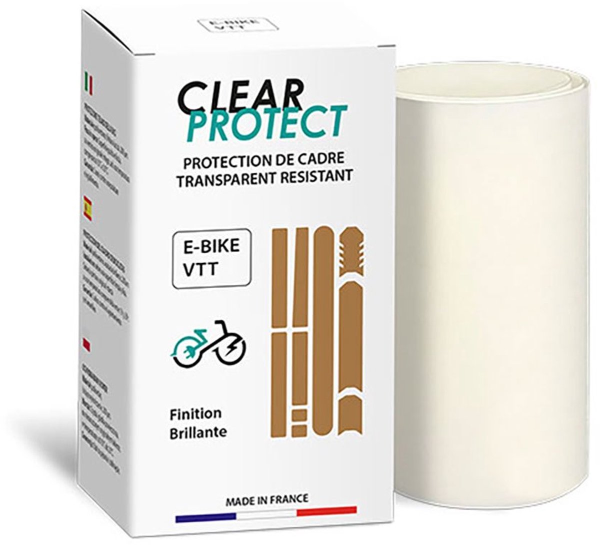 Clear Protect E-bike Framebeschermer Lijmen Transparant