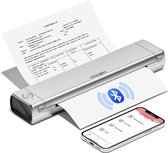 ONEIRO PRO O30F Draagbare Bluetooth printer Zilver - A4 - Thermal printer - all in one - draagbaar - compact - kantoor - school - printen - draadloos - bluetooth