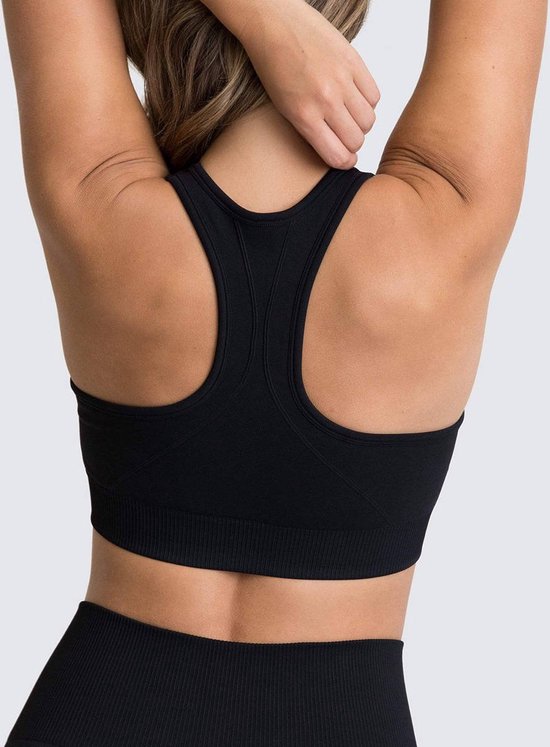 Gym Revolution - Soutien-gorge de sport - Soutien-gorge de Sport femme - Haut de sport femme - Haut de Soutien-gorge de sport de sport femme - Haut de sport femme - Vêtements de sport femme - Zwart taille L