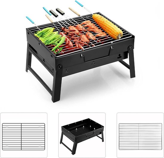 StayPowered BBQ - Draagbare Inklapbare Campingbarbecue - Draagbaar - Roestvrij - Geniet overal van de Perfecte Grillervaring! - Levering Sneller dan Aangegeven! van StayPowered — afbeelding 4