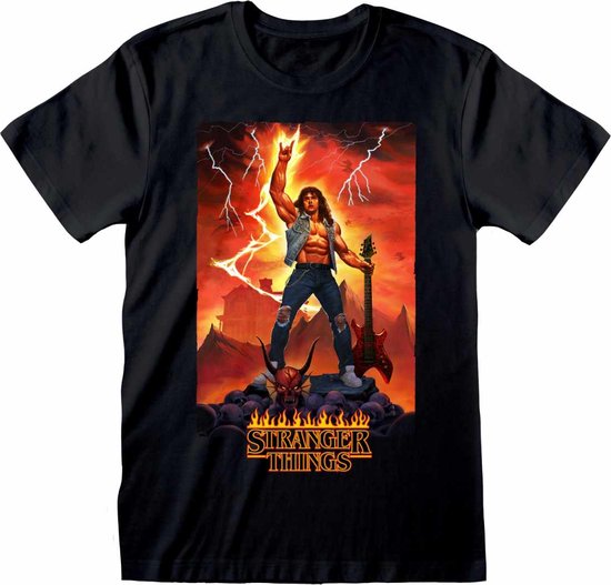 Stranger Things shirt – Eddie Rocks maat 2XL