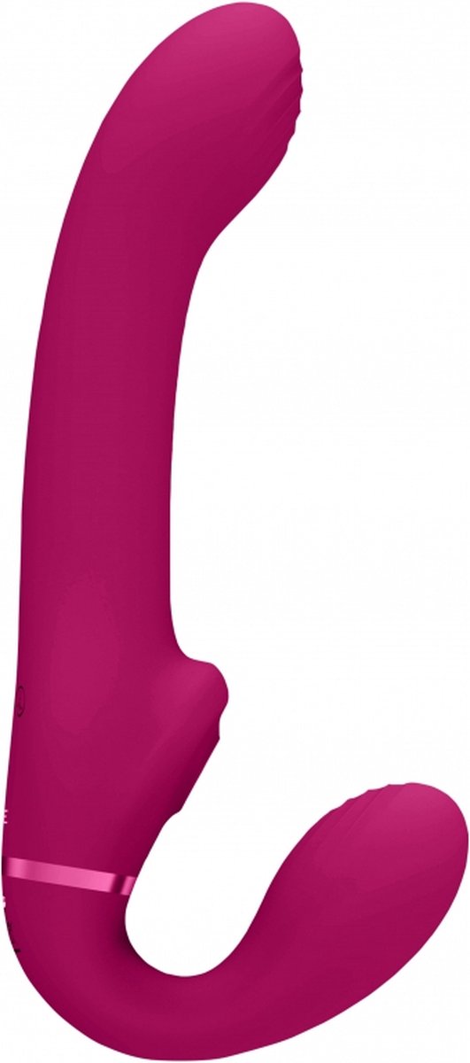 Goedkoopste VIVE by Shots - Ai - Dual Vibrating Air Wave Tickler Strapless Strapon