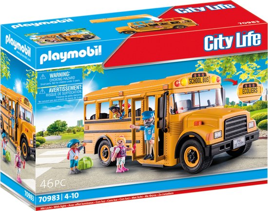PLAYMOBIL City Life Amerikaanse schoolbus - 70983