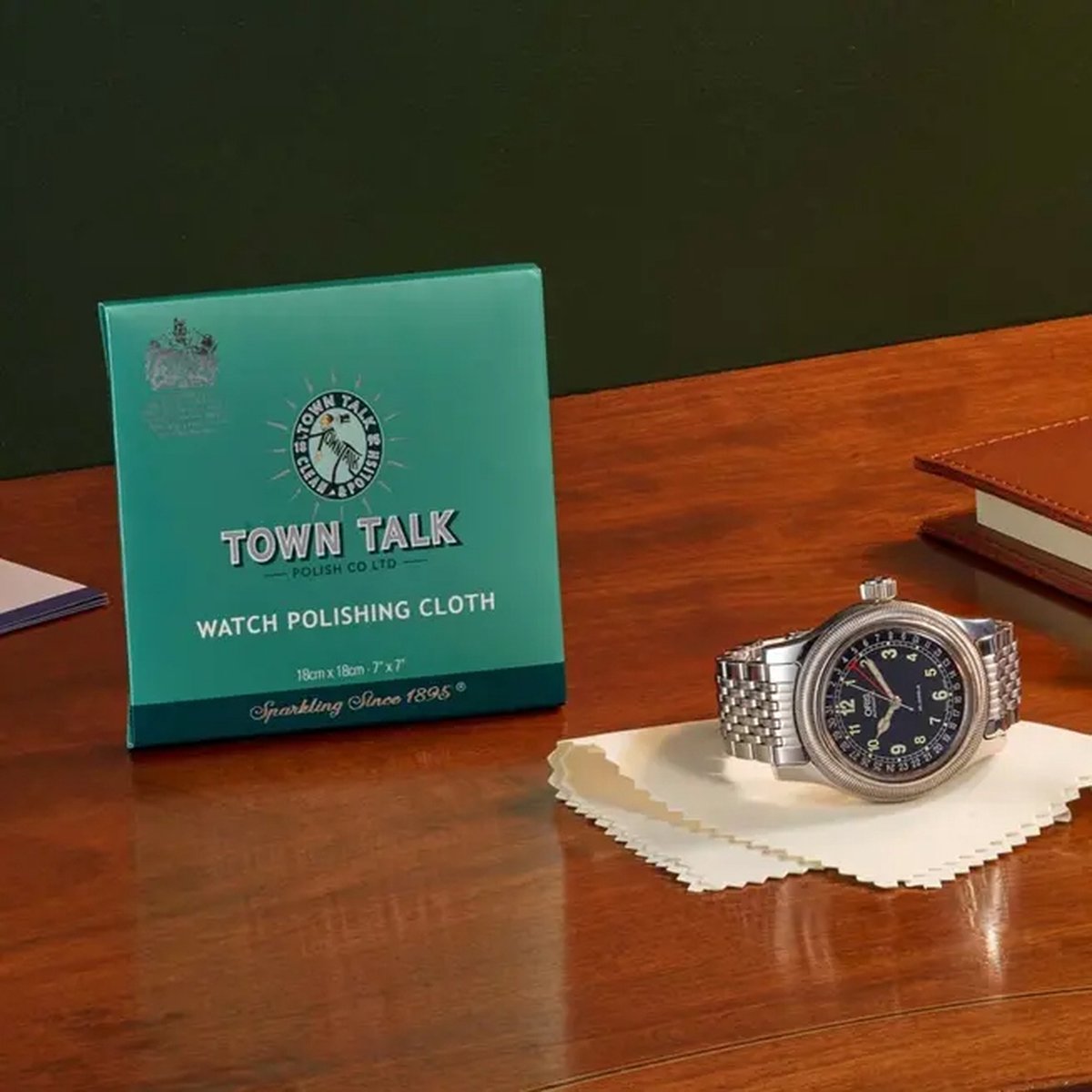 Town Talk Micro Fibre Horloge Poetsdoek 18x18 cm