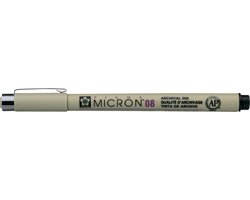Sakura Pigma Micron 08 - 0.50 mm - Zwart