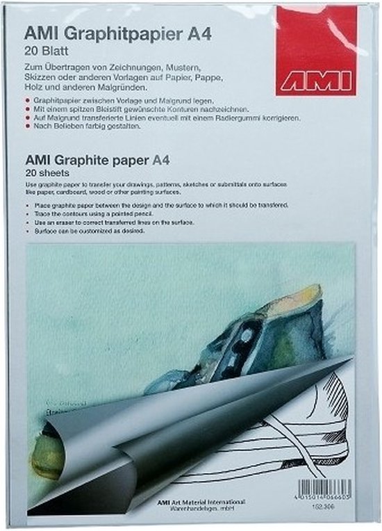 Grafietpapier zwart A4 20 vel