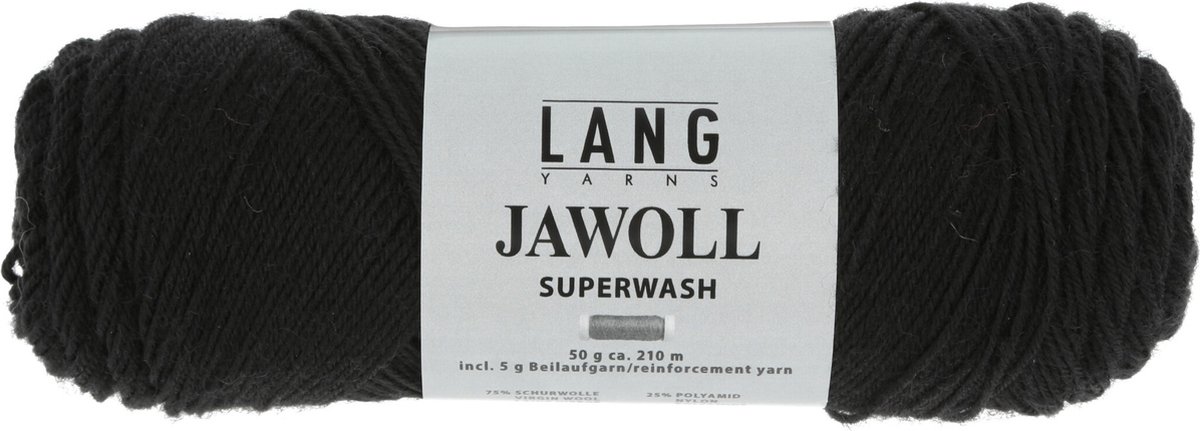 Lang Yarns Jawoll Superwash - 04 zwart - Sokkenwol Garen