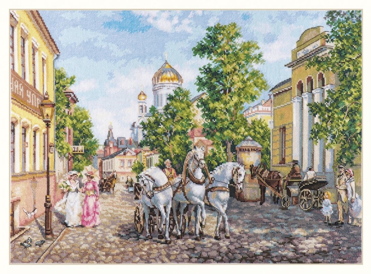 Alisa Borduurpakket Three Horses The Tempel of Christ S3-13