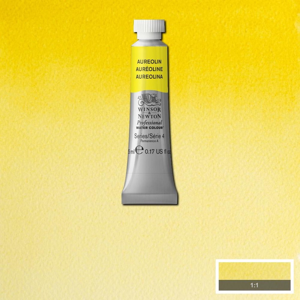Winsor & Newton Professional Watercolour watergedragen verf Geel 5 ml Koker 1 stuk(s)