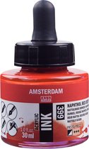 Amsterdam Acrylic Ink Fles 30 ml Naftolrood Donker 399