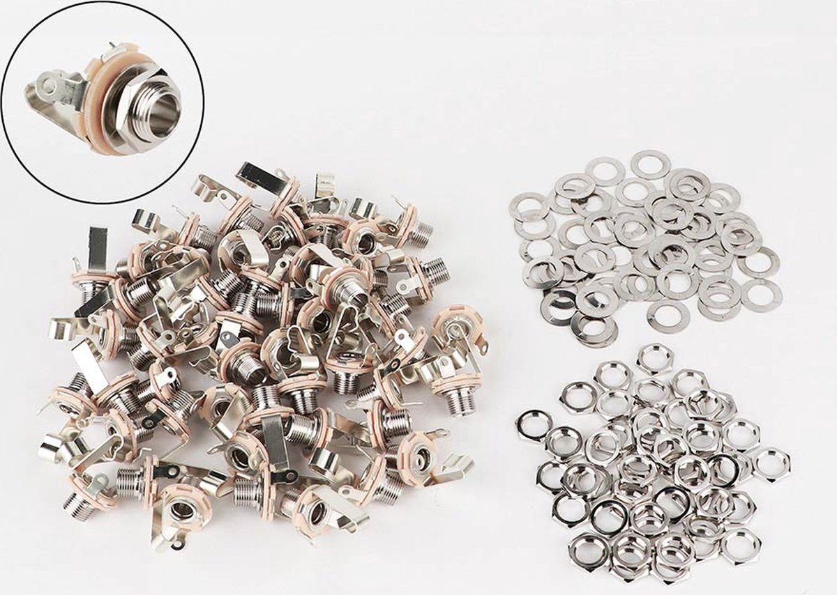 Switchcraft SC-11/50 Bulk Pack – 50 stuks 1/4 Mono Input Jacks