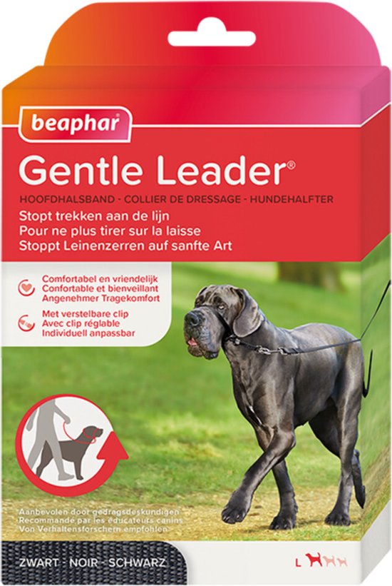 Beaphar Gentle Leader - Zwart - 54 cm - Grote Honden - Beaphar