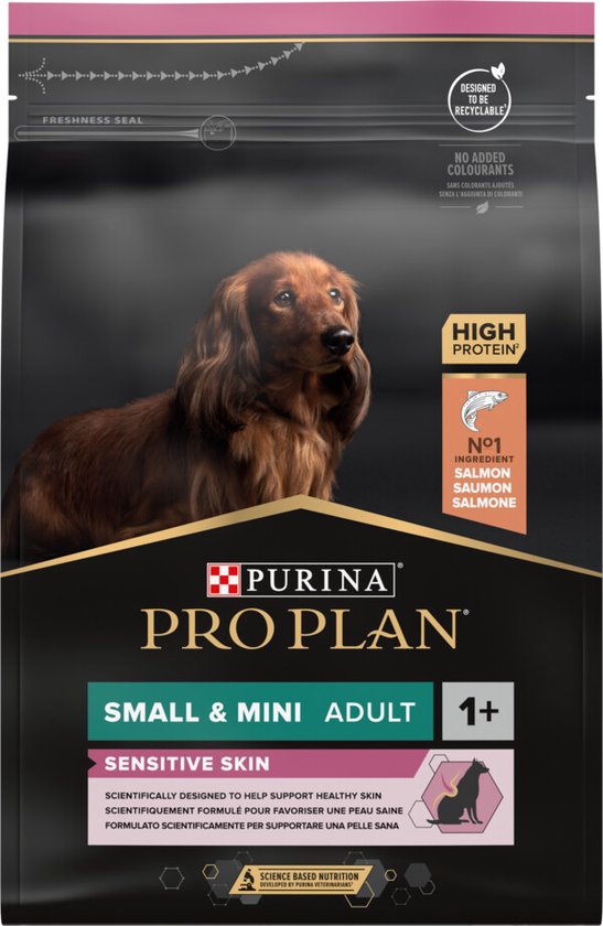 Pro Plan Dog Adult Small & Mini Breed Sensitive - Hondenvoer - 4 x Zalm 3 kg