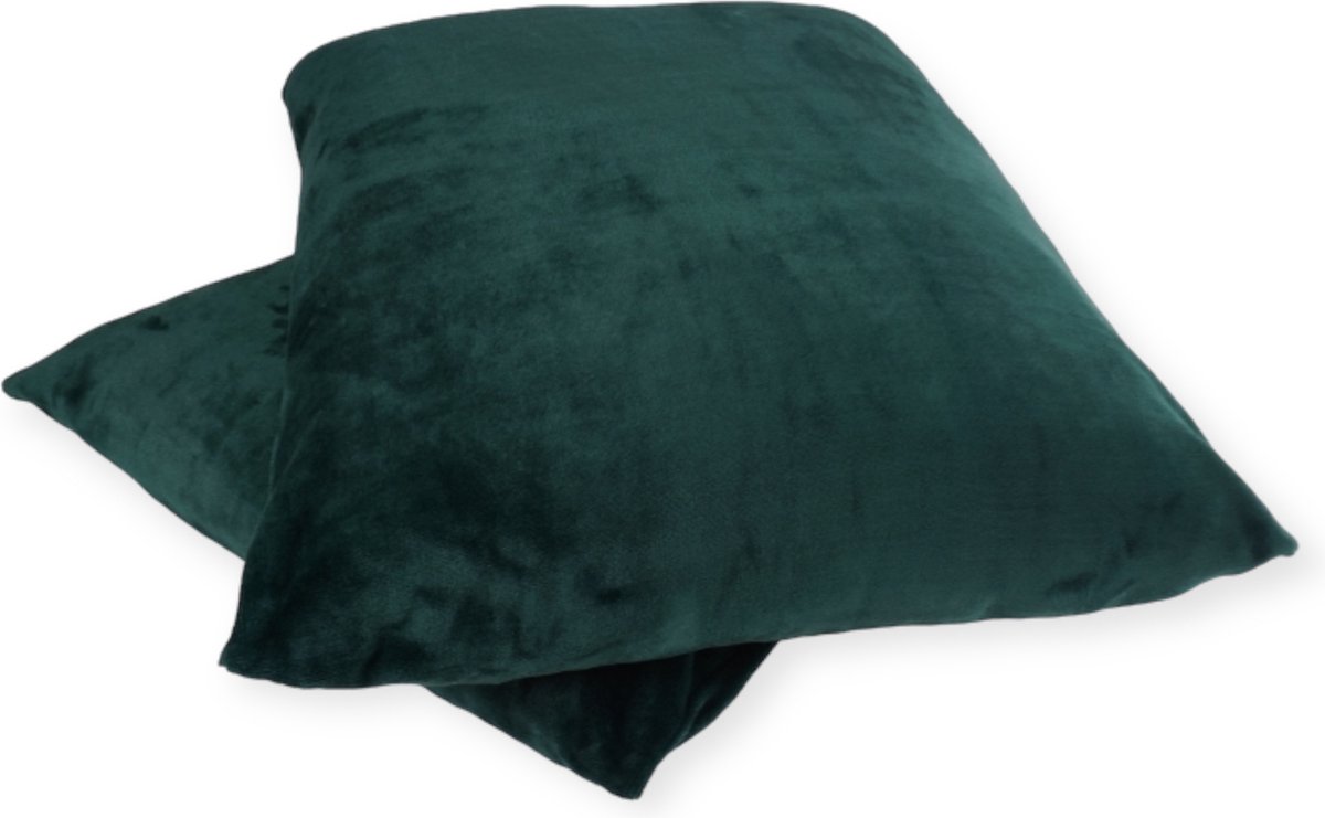 Zachtbeddengoed.nl - Kussensloop 60x70 cm Set van 2 - Kleur Groen - allerzachtst Kussensloop 60x70