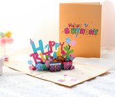 Carte de vœux Pop-up 3D – Carte d'anniversaire Happy anniversaire – Avec enveloppe