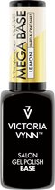 Nieuw! Victoria Vynn – Mega Base Lemon 8 ml - rubberbase pastel geel - gellak - gelpolish - gel - lak - polish - gelnagels - nagels - manicure - nagelverzorging - nagelstyliste - uv / led - nagelstylist - callance