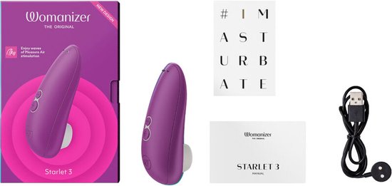 Womanizer Starlet 3 - Luchtdrukvibrator - Paars