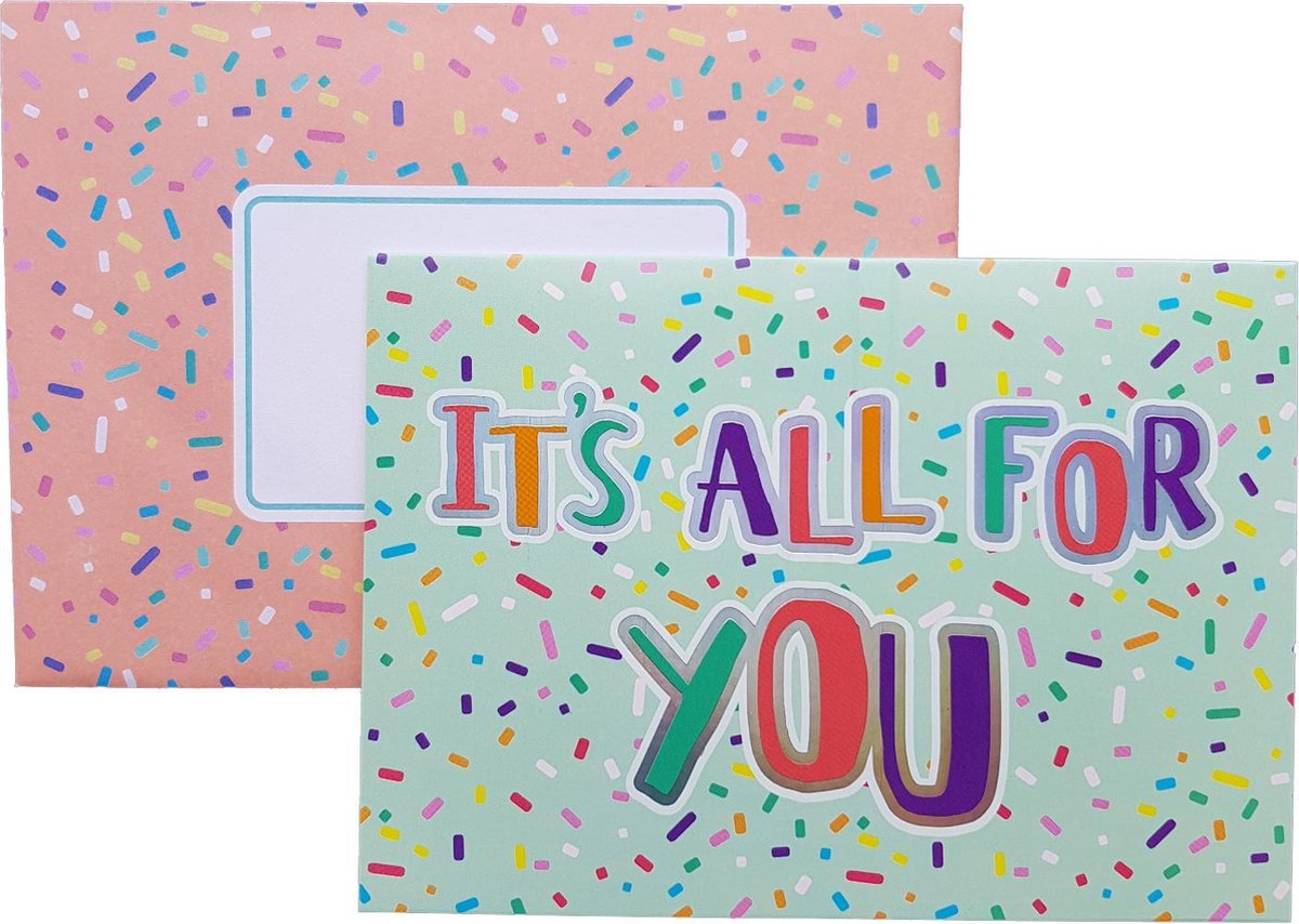 Felicitatie kaart It's all for you