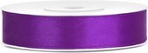 Ruban décoratif satin violet 12 mm
