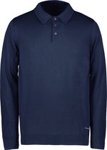 Cars Jeans CYRO Polo LS Heren Top - Navy - Maat L