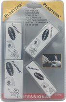 Plastena - Set' Agrafes pour agrafeuse - Agrafeuse - 500 x 6, 8, 10 et 12 mm