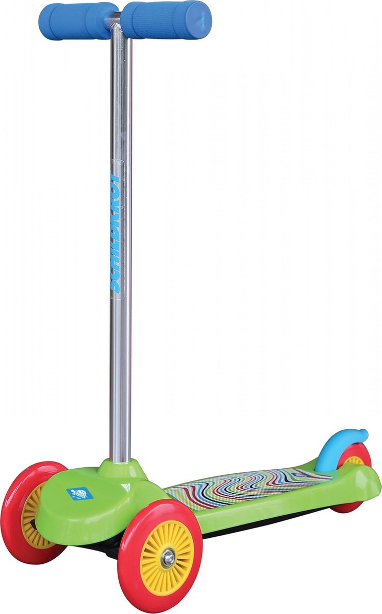 Schildkröt Funsports 3-wiel Kinderstep - Step - Jongens en meisjes - Groen