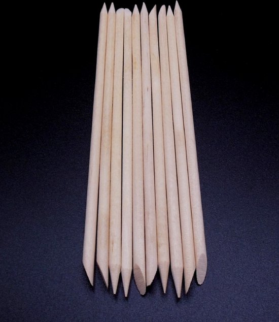 Witte cakepop stokjes - 15 cm lang