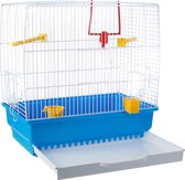 Ferplast Cage à Oiseaux Complète pour Petits Oiseaux Exotiques et Canaris - Taille Compacte (39 x 25 x 41 cm)