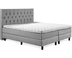Boxspring Luxe 160x200 Capiton Grijs