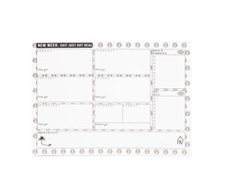 Weekplanner A4 - To Do List - Planning - Dagplanner - Week Planner - Productiviteit - Familieplanner - Papieren Planner - Planner Zonder Datum - Notitieblok - Dagplanning - Gezinsplanner - Werkplanner - Productief Werken