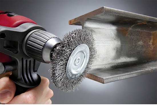 Brosse perceuse disque acier ø 75 mm