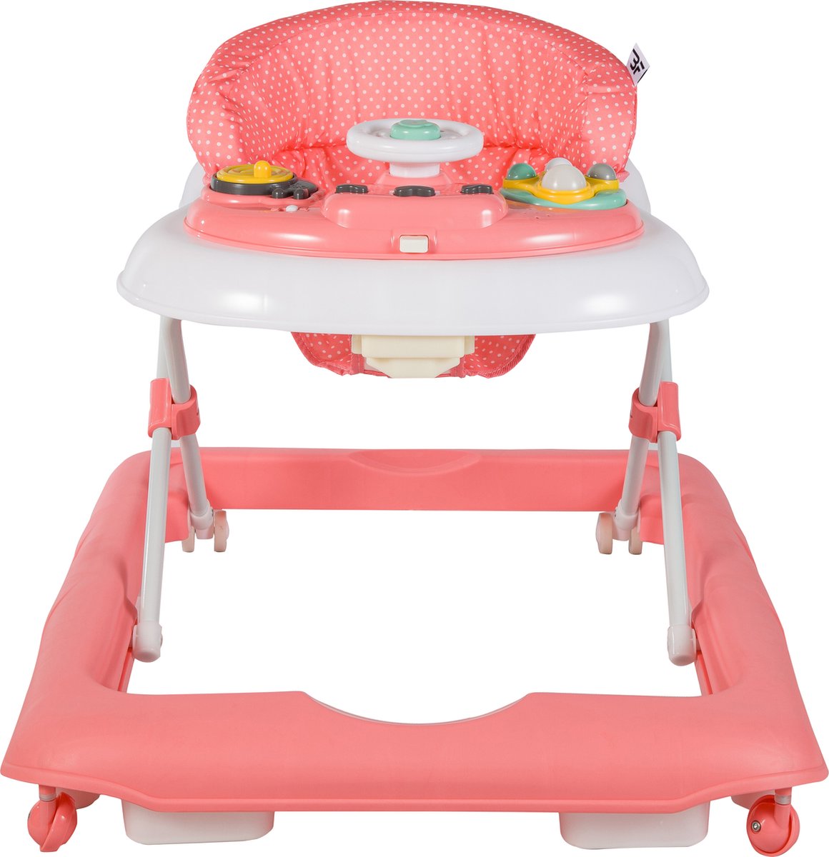 Bebies First Loopstoel / Baby Walker – Makkelijk in te klappen – In hoogte verstelbaar – Met afneembare speelset - Roze – foto 8