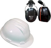 Casque de chantier RS5 avec Oreillettes - Wit - Casque de sécurité pour adultes - Casque Oreillettes - Protection auditive